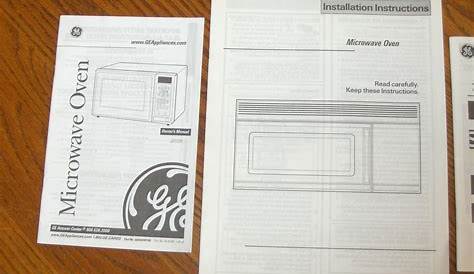 GE Spacemaker XL Microwave Oven Owners Manual JES1231 Installation