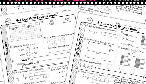 4th Grade Daily Math Spiral Review • Teacher Thrive