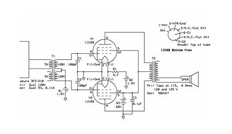 45 tube amplifier schematic