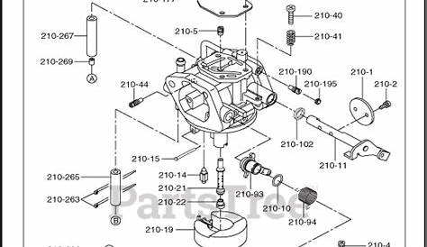 Subaru Robin EH650VC0120 (EH65) - Subaru Robin Engine 640 Carburetor