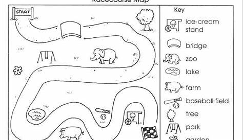map worksheets for kindergarten