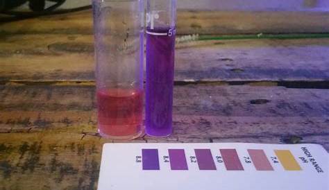 Using API test kit to test ph different colors while testing, please