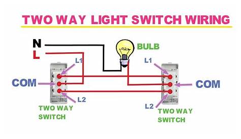 wiring diagram for 2 way switch