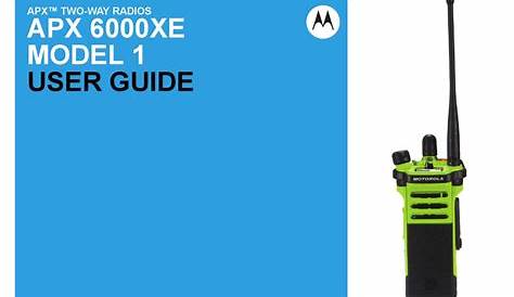 MOTOROLA APX 6000XE USER MANUAL Pdf Download | ManualsLib
