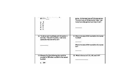 3rd Grade Math FSA Practice Test by Fabulous Math Finds | TpT
