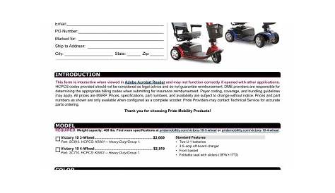 Pride Mobility Victory 10 Owner's Manual | Manualzz