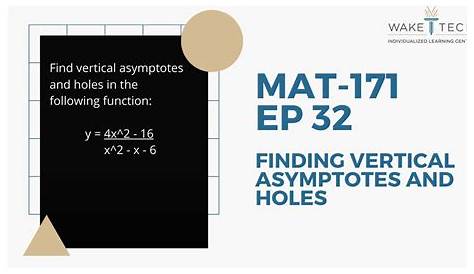 holes and asymptotes worksheet
