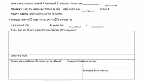 Fillable Form Lb-0489 - Separation Notice printable pdf download
