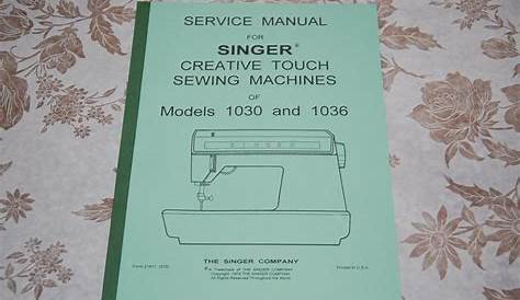 singer 1030 sewing machine user manual