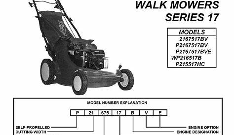 Snapper Lawn Mower P2167517BV User Guide | ManualsOnline.com