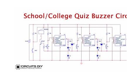 4 player quiz buzzer circuit diagram