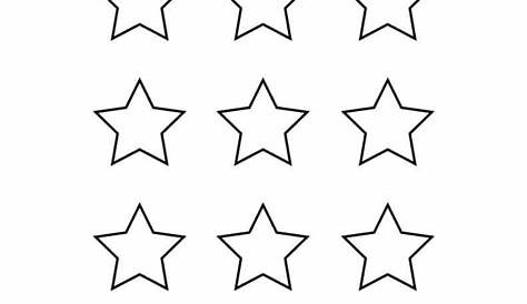 Star Template Printables: Large & Small Star Stencils – Party + Bright