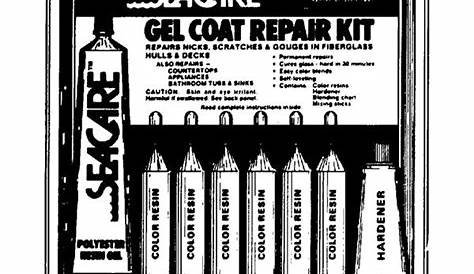 mastercraft gel coat repair kit