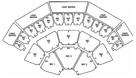 marcus amphitheater seating chart with rows and seat numbers