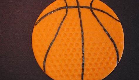 Basketball Cupcake Toppers. Funky Basketball Party Picks Party