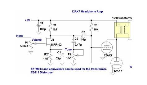 tube amps schematics - Αναζήτηση Google | Circuit diagram, Headphone