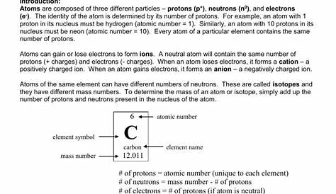 isotopic abundance worksheets with answers