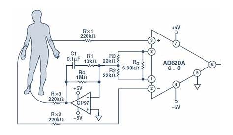 3 lead ecg monitor circuit diagram
