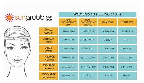 womens hat size chart