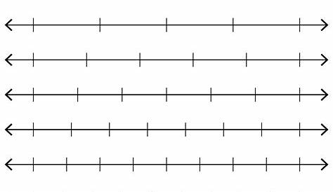 printable blank number line templates for math students and teachers