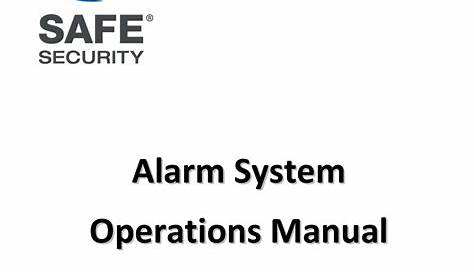 protection one alarm system manual
