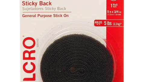 Velcro Sticky-Back Fasteners with Dispenser | Removable Adhesive, 0.75