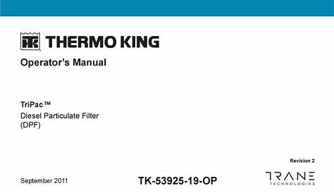 thermo king tripac troubleshooting manual