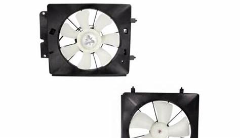 Radiator & AC Condenser Cooling Fan Assembly Pair for 02-06 Honda CR-V