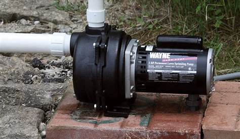 wayne 1 1/2 hp lawn sprinkler pump