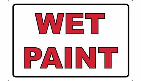 wet paint printable signs