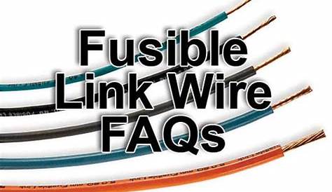 automotive fusible link wire rating