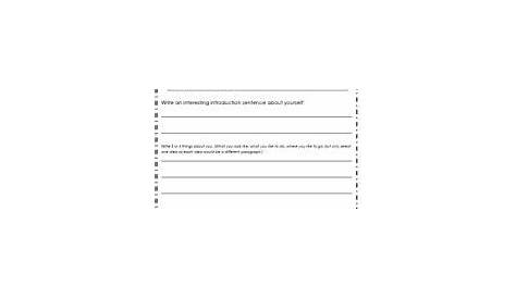 paragraph exercises worksheets