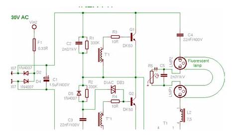 cfl circuit diagram and working pdf