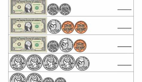 NEW 470 COUNTING MONEY WORKSHEETS DOLLARS AND COINS | counting worksheet