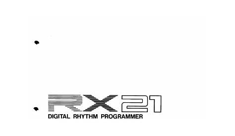 Yamaha RX21 Owner's manual | Manualzz