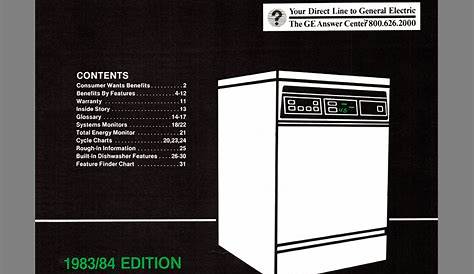 general electric dishwasher manual