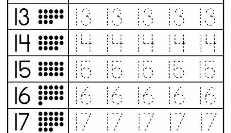 the number ten worksheet for numbers 1 - 10 is shown in black and white
