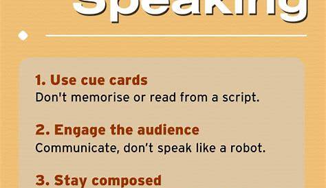 public speaking basics worksheets