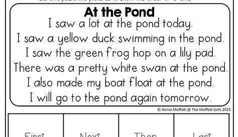 Sequencing Story Worksheets