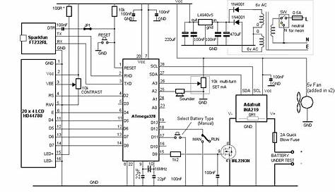 car battery tester circuit diagram