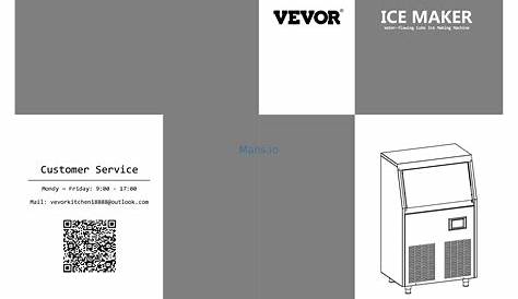 VEVOR Commercial Ice Maker User Manual online