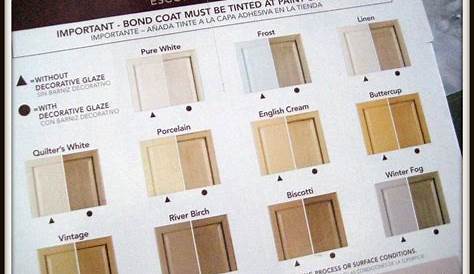 rust oleum countertop coating color chart