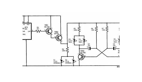 MODEL_RAILWAY_CROSSING_LIGHTS - LED_and_Light_Circuit - Circuit Diagram