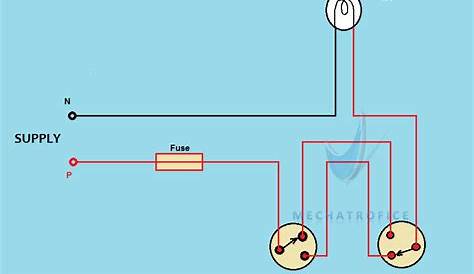 staircase wiring circuit diagram