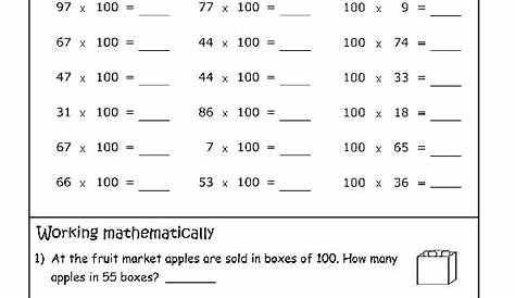 multiplying by 10 100 and 1000 worksheet
