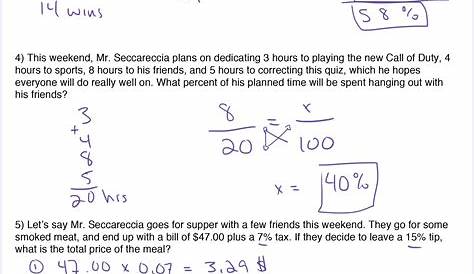 tip and tax worksheet answer key