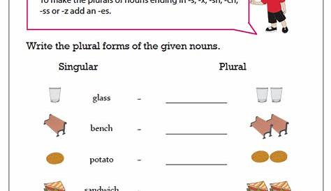 singular and plural nouns worksheets