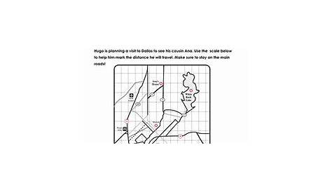 scale maps worksheets