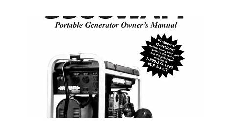 Generac Portable Products 1313-1 Owner's Manual | Manualzz