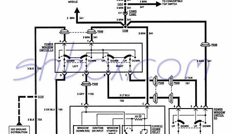 gm power window wiring diagram